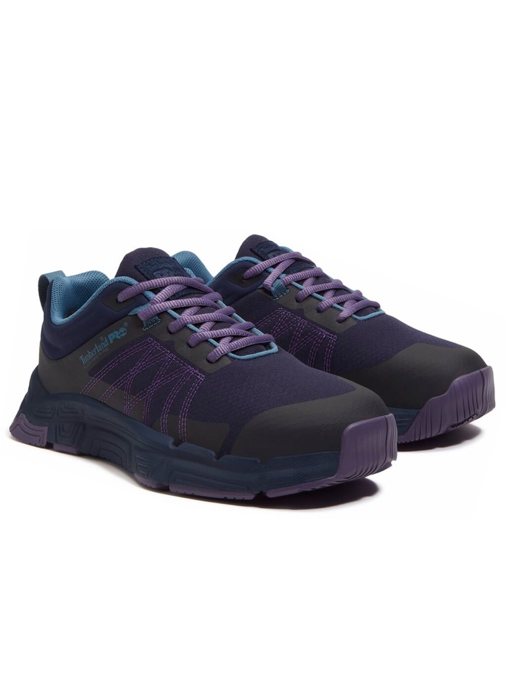 TIMBERLAND PRO Women's XR-1 Alloy Toe Safety Shoes - Blue/Purple Size 9.5